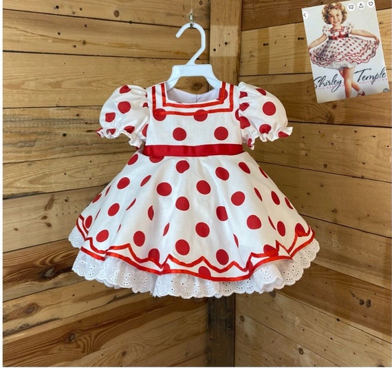 Shirley temple costume, Shirley temple baby costume, Shirley temple baby dress, shirley temple dress.