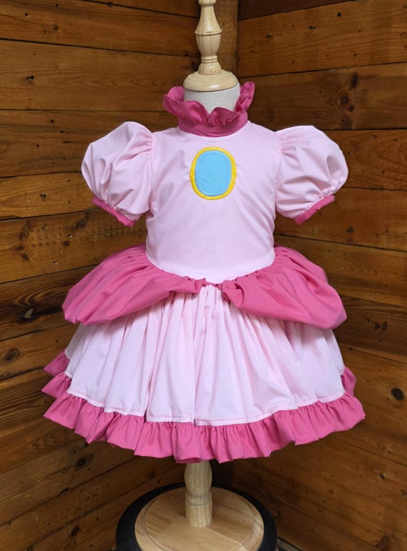 Peach Princess Baby Dress: Super Mario Inspired Costume