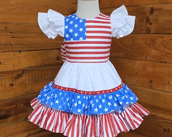 Robe bébé patriotique
