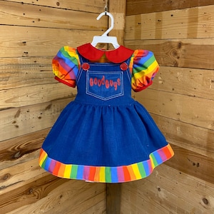 Chucky Inspired Baby Costume Dress: Halloween Outfit