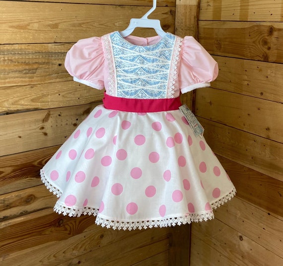 bo peep baby costume, Bo Peep baby dress, Bo peep baby short dress, baby dress.