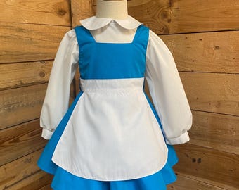 Blue Dress Belle Costumes For Tweens Beauty Blue Dress With Bow Princess  Dress, Costume Belle