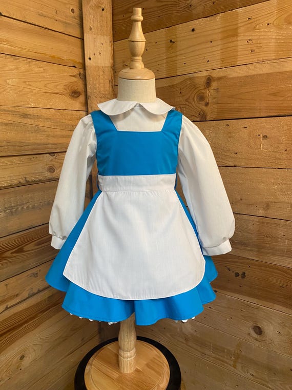 Belle baby dress, Belle baby costume, Belle baby provincial dress, Renaissance baby dress, baby dress.