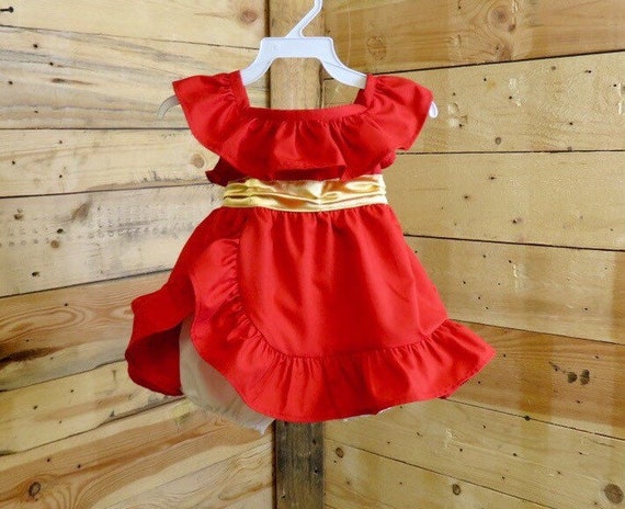 elena of avalor baby rompers, baby girl rompers,Elena baby costume,inspired in elena of avalor baby dress by BubblesBabyClothing