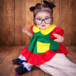 Chilindrina Inspired Baby Costume Dress. Does not include lenses