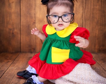 Chilindrina Inspired Baby Costume Dress. Does not include lenses