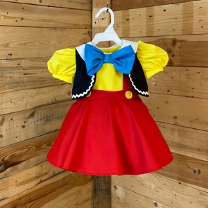Pinocchio baby dress, Pinocchio baby costume.