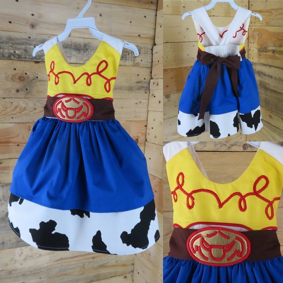 0 size baby dress inspired in Jessie of toy story gift baby shower, newborn girl baby dress, baby toddler girl dress, baby party months.
