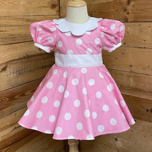 Minnie Mouse Baby Costume: Pink Polka Dot Dress