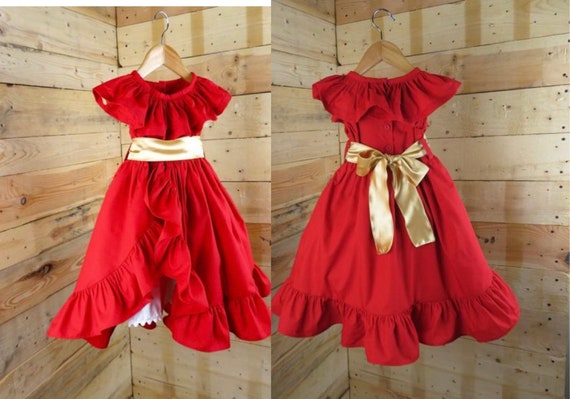 Elena of avalor baby dress costume, elena of Avalor dress, birthday Elena of avalor dress, baby dress by BubblesBabyClothi