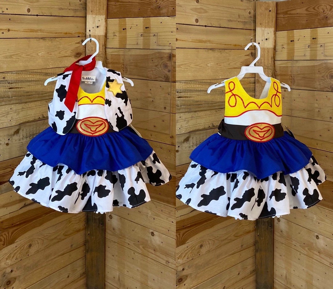 DISFRAZ INFANTIL JESSIE , VESTIDO Y CARTERA