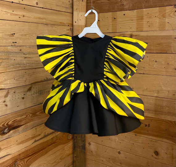 Little bee baby dress, little bee baby costume, baby dress