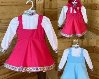 Masha baby costume, Masha baby dress, Masha baby short dress