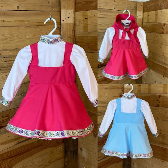 Masha baby costume, Masha baby dress, Masha baby short dress