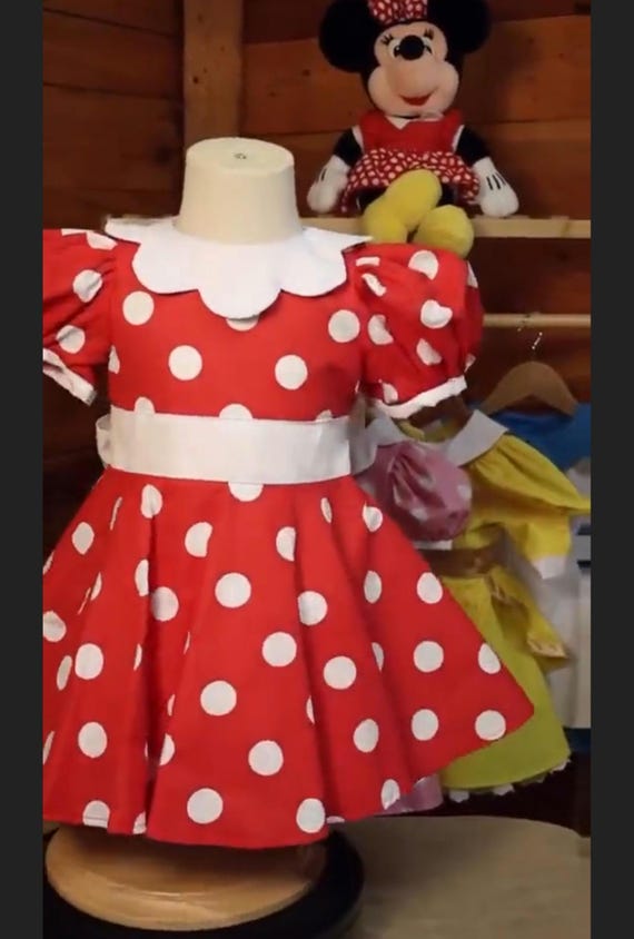 Minnie Mouse Baby Costume: Red Polka Dot Dress