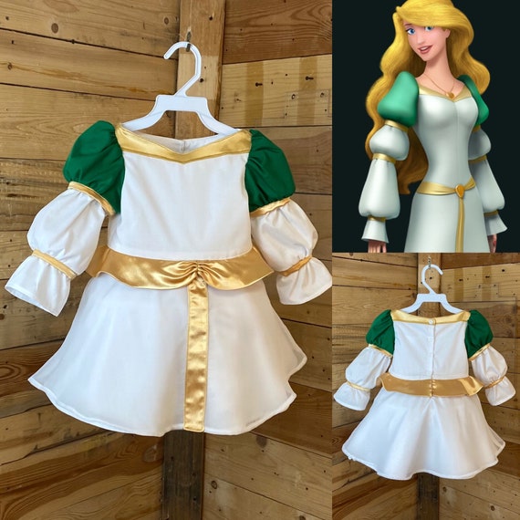 Odette, la princesa cisne, vestido de bebé, disfraz de niña.vestido corto de bebé