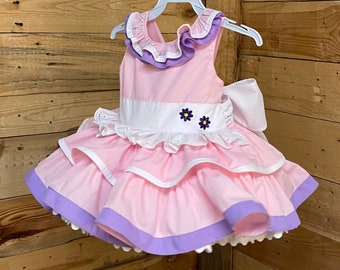Vestido de disfraz para bebé inspirado en la Pata Daisy