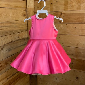 Hot pink baby dress/ cowgirl hot pink baby dress