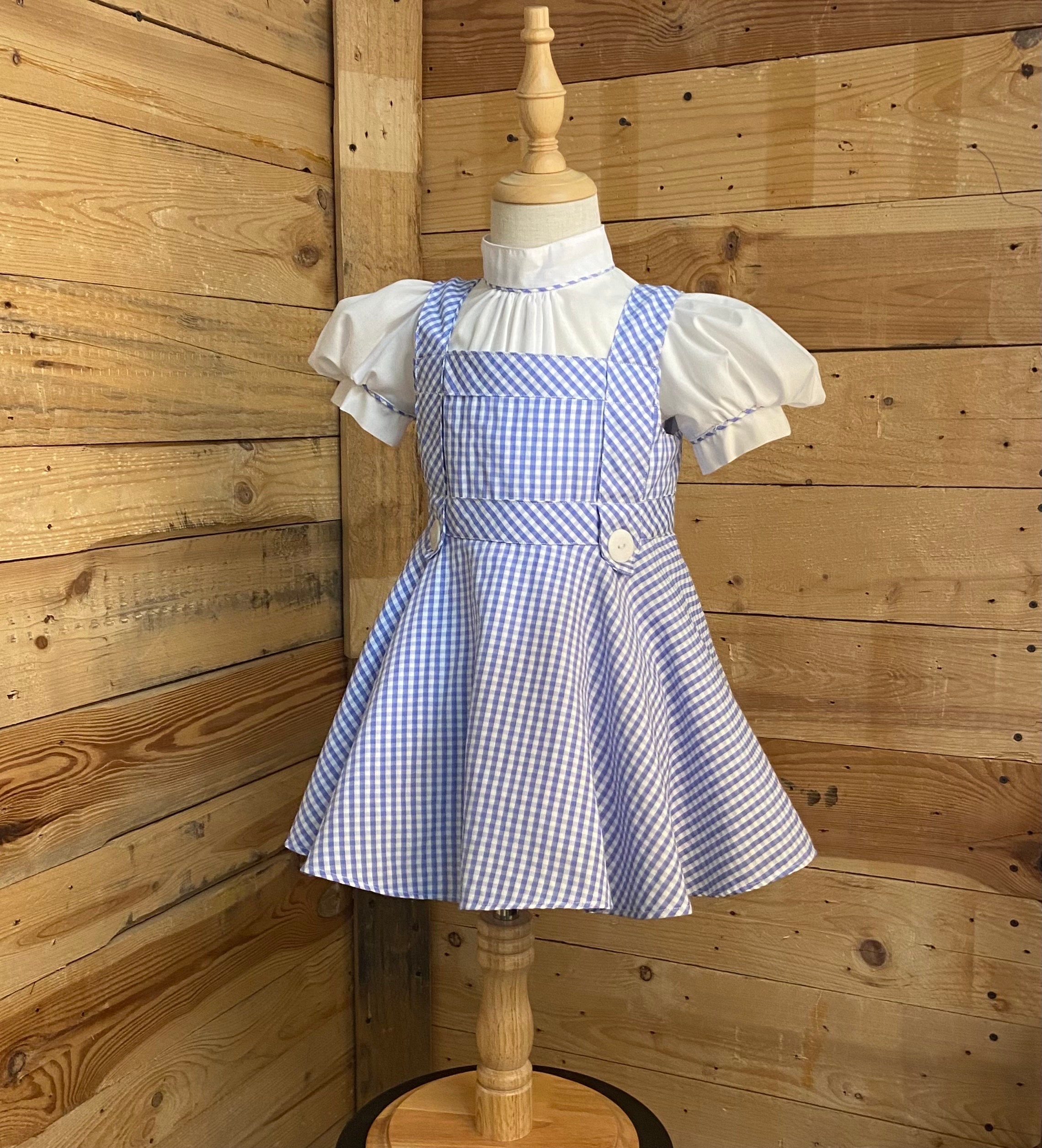 infant blue gingham dress Ella Blue Gingham Baby Girl Dress Romper main image 1