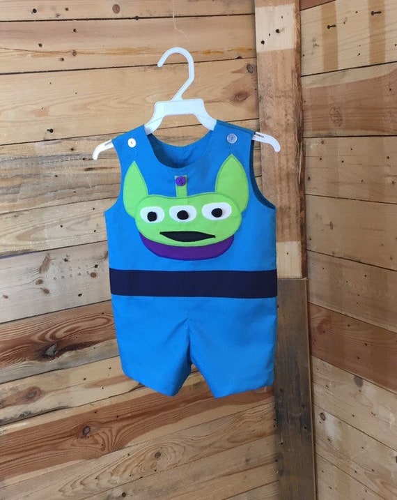 Alíen baby shortall , baby boy rompers, Alien baby boy costume, Alien costume