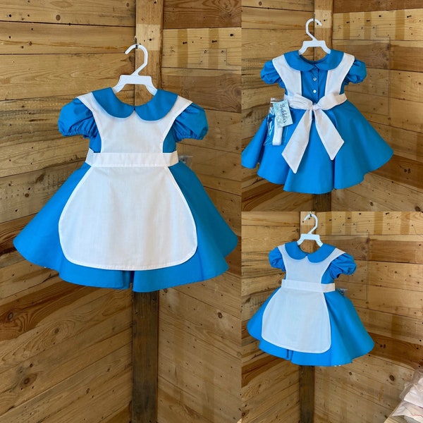 Alice costume, alice baby costume, alice baby dress, alice dress.