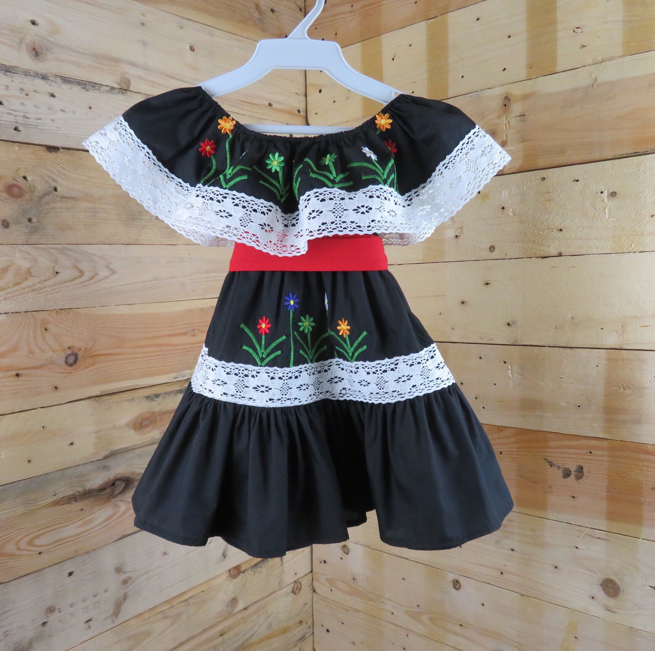 mexican flower girl dress