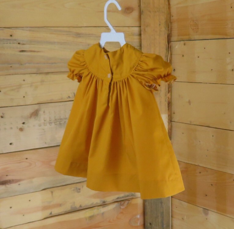 olive green baby dress