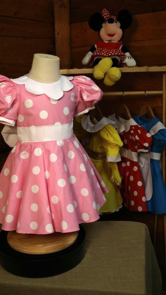 Minnie Mouse Baby Costume: Pink Polka Dot Dress