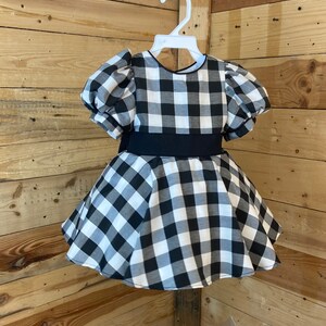 cindy lou who black and white dress Handmade Cindy Lou Who Inspired Dress: The Grinch Holiday Dress