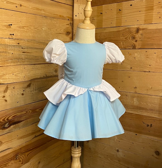 Cinderella baby dress, Cinderella baby costume, Cinderella birthday baby dress. Baby Short dress, baby dress.