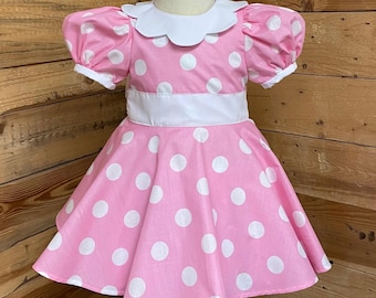 Minnie Mouse costume, minnie mouse baby costume ,minnie mouse baby dress, Minnie  dress.