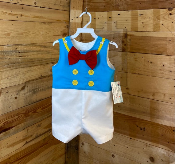 Donald Duck baby costume , baby boy rompers, Donald Duck boy costume toddler, Donald Duck birthday.