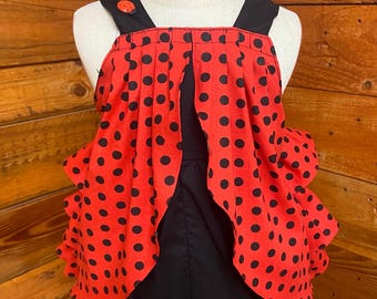 Ladybug Baby  romper, baby girl  costume,