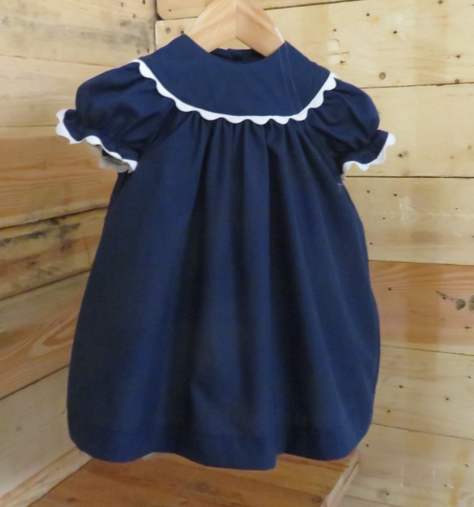 Baby Navy Dress Baby Dress Baby Dress Navy Blue Baby Etsy