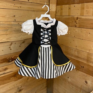 Pirate baby dress, Pirate baby costume, Baby dress, Renaissance baby dress.
