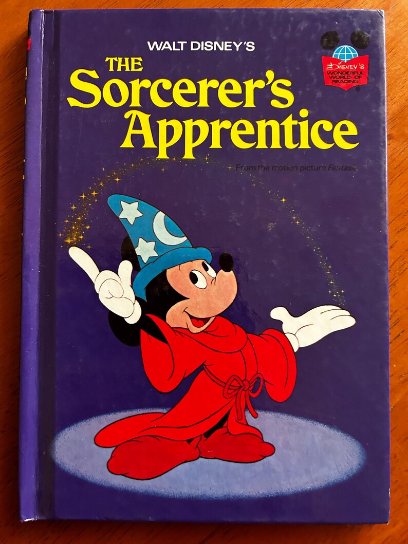 Walt Wizard Vintage 1973 Walt Disney’s the Sorcerer’s Apprentice Children's Book - Etsy
