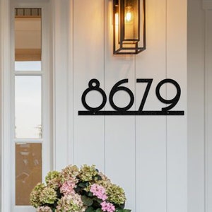 House Number Metal Sign | Outdoor Sign | House Numbers | Address Sign | Address Plaque | Metal House Number