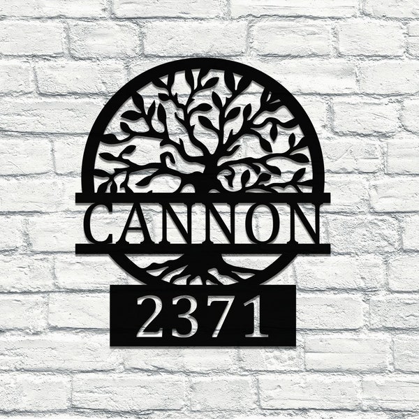 Outdoor Address Tree of Life Etsy