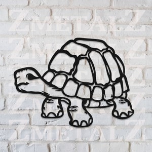 Metal Tortoise turtle, Metal wall art, Metal wall decor, metal turtle, Metal sea life, Turtle decor, ocean decor, Beach decor, art