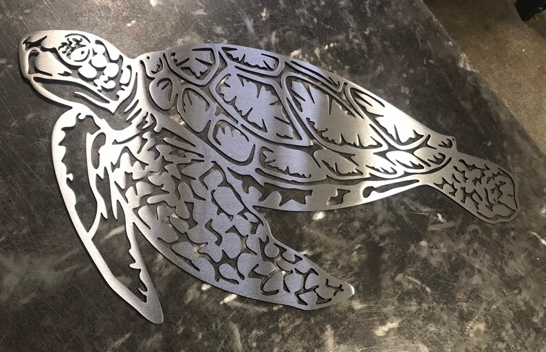 Metal Sea Turtle Metal Wall Art Metal Wall Decor Metal Etsy