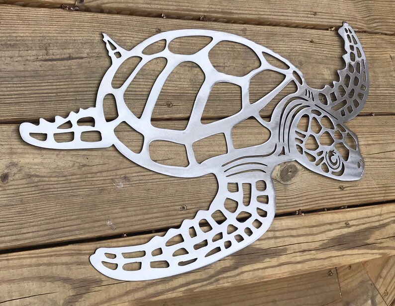 Metal Sea Turtle Metal Wall Art Metal Wall Decor Metal Etsy