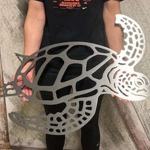 Metal sea turtle, Metal wall art, Metal wall decor, metal turtle, Metal sea life, Under the sea, Turtle decor, ocean decor, Beach decor, art