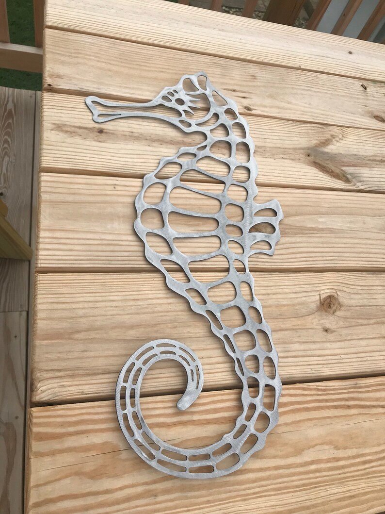 Seahorse Metal Art Etsy