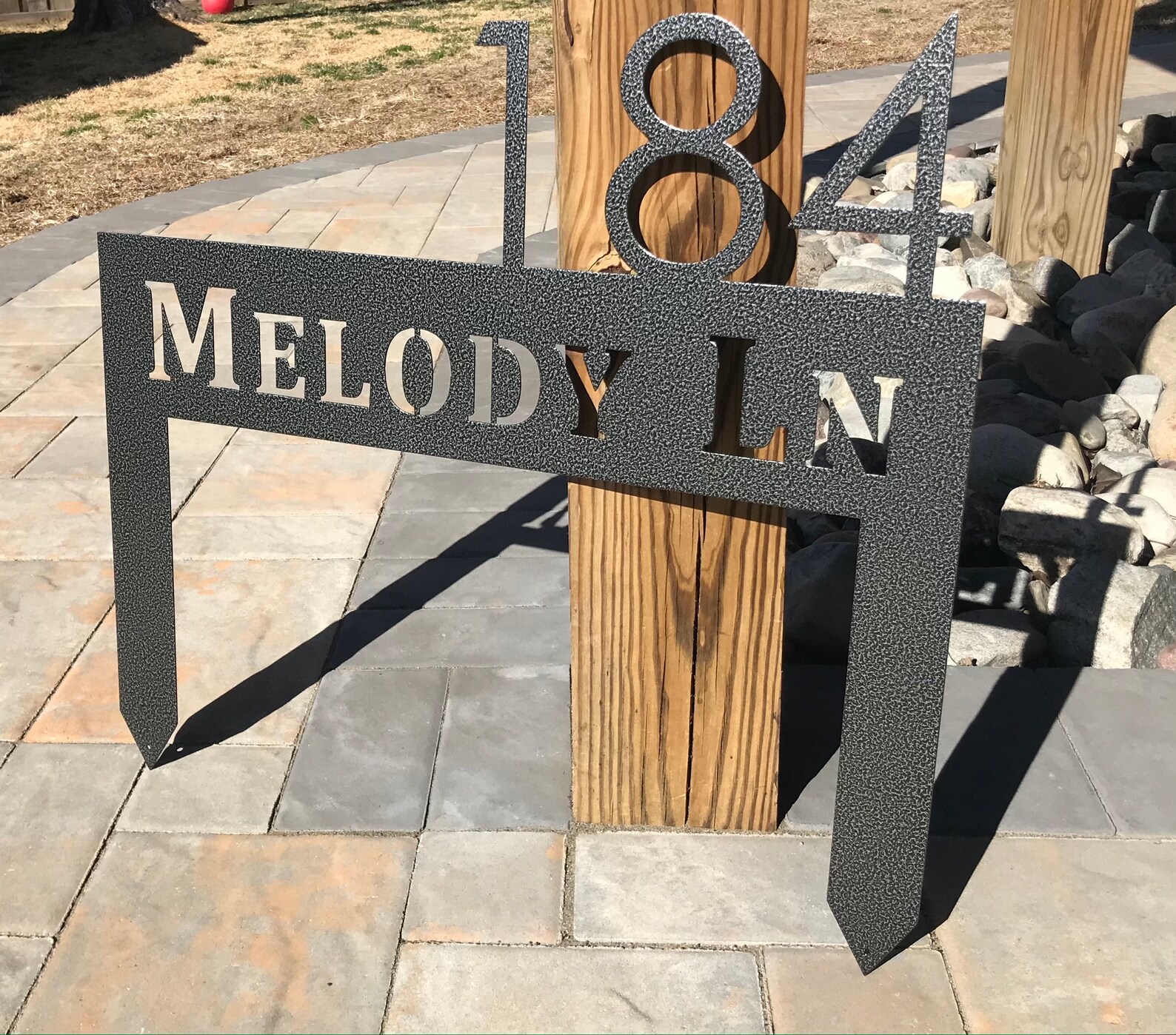 Personalized Address Yard Sign Address Sign Address Plaque Etsy