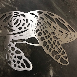 Metal sea turtle, Metal wall art, Metal wall decor, metal turtle, Metal sea life, Under the sea, Turtle decor, ocean decor, Beach decor, art