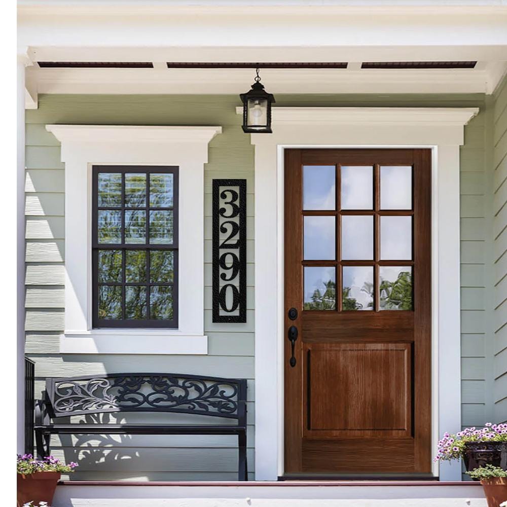 Custom Address Marker - Vertical House Number - Metal Address Sign - House Numbers for Outside