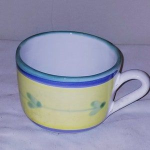 2 Rare Vintage CALECA CAROUSEL pottery-Stoneware-Tableware-Ceramics-Eating-Plates-Dishes-Porclain-Cup-Tea-Award winning pattern Drinking Mug