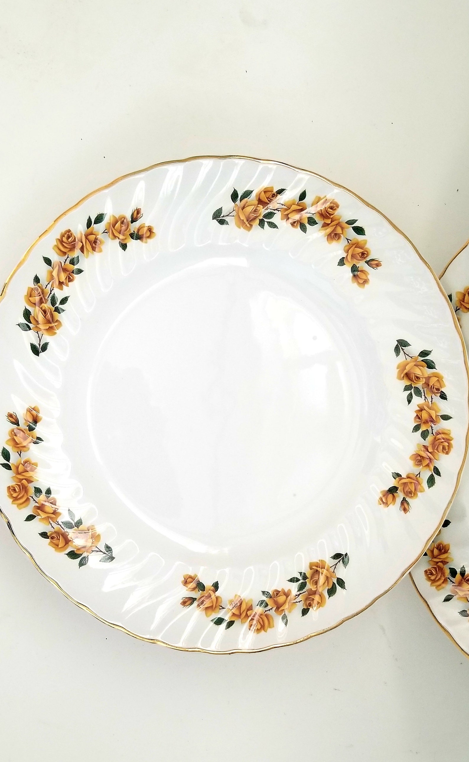 Rose Ridgeway England 4 Vintage Ridgeway Jewel Rose Ironstone England Dinner Plates-eating ...