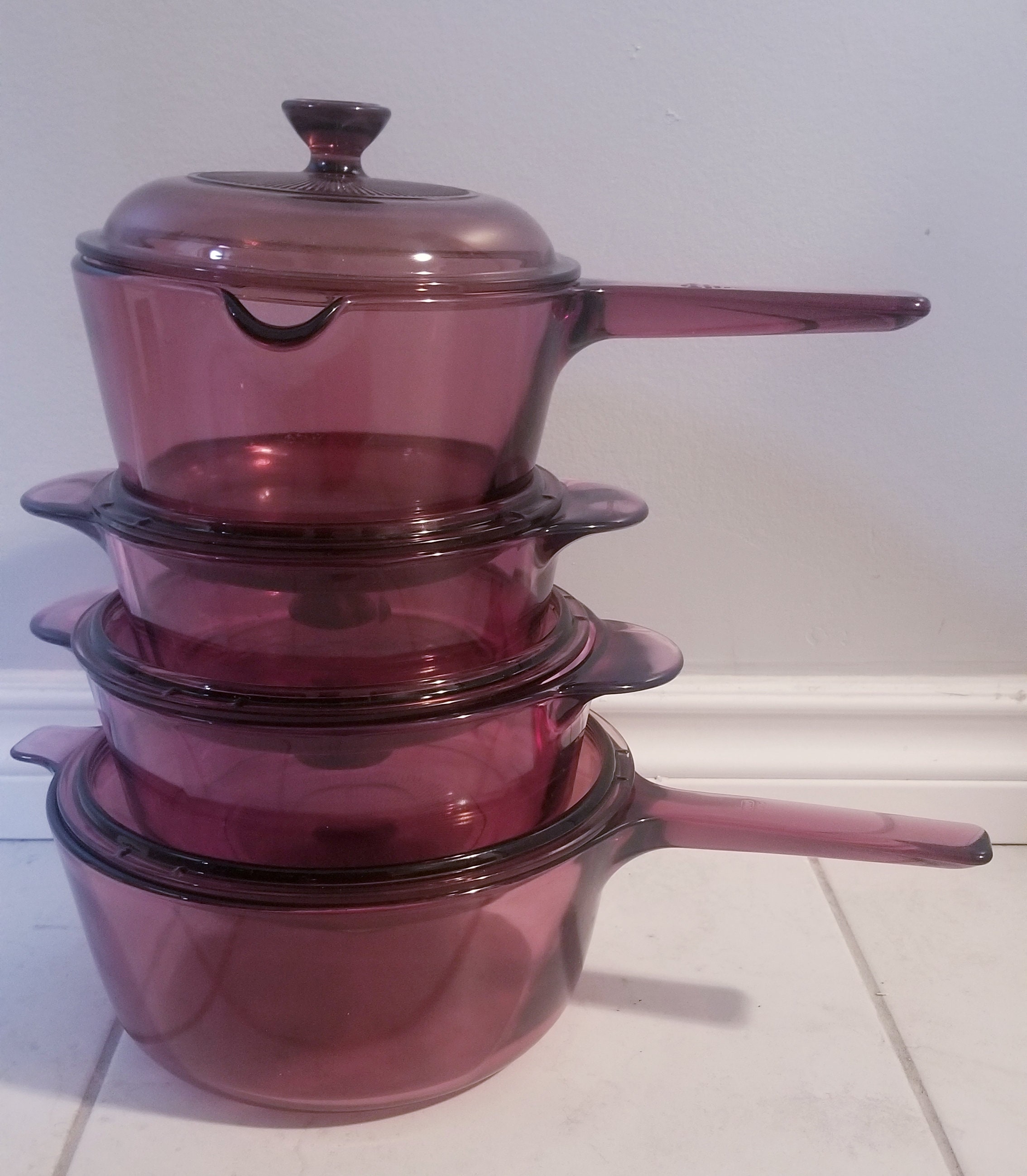 【メーカー直売】の商品をすべて 8 Ware-cooking Corning Vision Pyrex Lidded of Set Pieces 調理器具