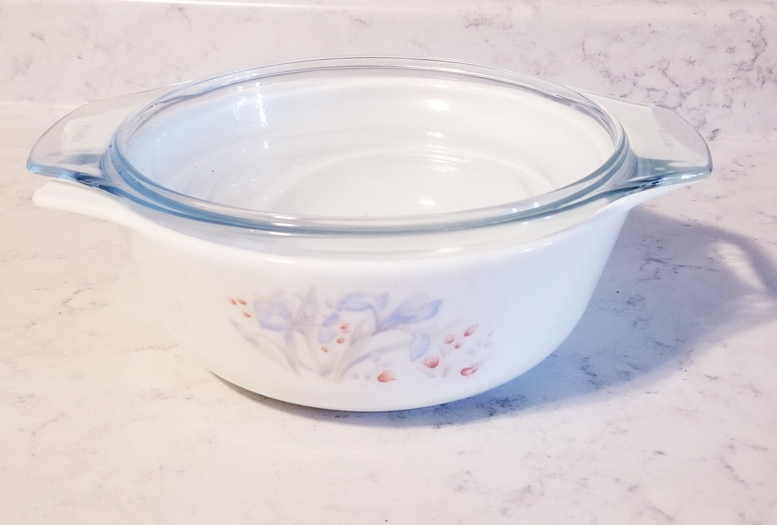Vintage Blue Iris English Pyrex-dinnerware-stoneware-servingbowl ...